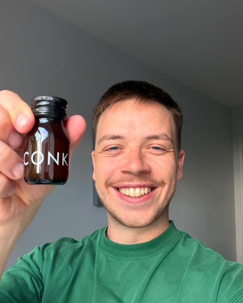 A CONKA customer with the daily shot